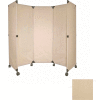 Portable Mobile Room Divider, 6' Beige