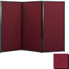 Privacy Screen, 70" Fabric, Cranberry