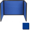 Tabletop Display Partition 24x78 Fabric, Royal Blue