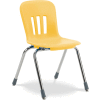 Virco® N916 The Metaphor® Stacking Chair 16", Yellow With Chrome - Pkg Qty 4