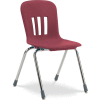Virco® N918 The Metaphor® Stacking Chair 18", Wine With Chrome - Pkg Qty 4