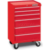 Waterloo WCA-266RD Waterloo Series 26-1/2"W X 18"D X 40-3/4"H 6 Drawer Red Roller Cabinet