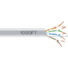 Wavenet 6E04URGY, Network Cable, PVC, CAT 6E, 550 MHz, 1000 Ft Gray