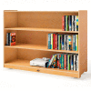 Whitney Brothers 36" Tall Mobile Adjustable Shelf Cabinet