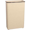 Tall Rectangular Trash Container, Almond,96 Quart, 21"W X 30"H X 11"D - Pkg Qty 3