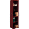 Bush Furniture Single Bookcase with 5 Shelves - Mahogany - Series C