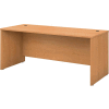 Bush Furniture Wood Desk Shell - 72" - Light Oak - Series C