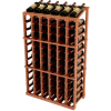 Vintner Commercial 6 Column Merchandiser W/Individual Bottle Rails - All-Heart Redwood, Mahogany