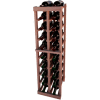 Individual Bottle Wine Rack - 2 Columns, 4 ft high - Unstained All-Heart Redwood