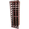 Individual Bottle Wine Rack - 3 Columns, 4 ft high - Unstained All-Heart Redwood