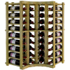 Individual Bottle Wine Rack - Curved Corner, 4 ft high - Light, Pine