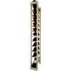 Individual Bottle Wine Rack - 1 Column W/Lower Display, 4 ft high - Black, Pine