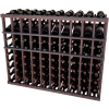 Individual Bottle Wine Rack - 10 Columns, 4 ft high - Light, Mahogany