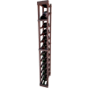Individual Bottle Wine Rack - 1 Column W/Top Display, 4 ft high - Black, Mahogany