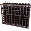Individual Bottle Wine Rack - 10 Columns, 4 ft high - Unstained Mahogany