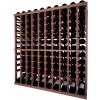 Individual Bottle Wine Rack - 10 Column W/Lower Display, 4 ft high - Unstained Mahogany