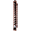 Individual Bottle Wine Rack - 1 Column W/Lower Display, 4 ft high - Unstained Mahogany