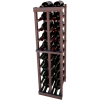 Individual Bottle Wine Rack - 2 Columns, 4 ft high - Unstained Mahogany