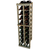 Individual Bottle Wine Rack - 2 Columns, 4 ft high - Mahogany, Redwood