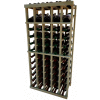 Individual Bottle Wine Rack - 5 Column W/Top Display, 4 ft high - Mahogany, Redwood