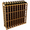 Vintner Commercial 10 Column Merchandiser W/Individual Bottle Rails - Redwood, Mahogany