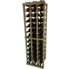 Individual Bottle Wine Rack - 3 Columns, 4 ft high - Light, Redwood