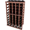 Individual Bottle Wine Rack - 5 Columns, 3 ft high - Mahogany, All-Heart Redwood