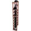 Individual Bottle Wine Rack - 1 Column W/Top Display, 3 ft high - Light, All-Heart Redwood