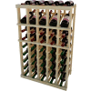 Individual Bottle Wine Rack - 5 Column W/Top Display, 3 ft high - Unstained Pine