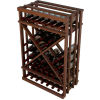 Diamond Cube Wine Rack - 1 Column, 3 ft high - Mahogany, Mahogany