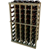 Individual Bottle Wine Rack - 5 Columns, 3 ft high - Black, Redwood