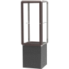 Prominence Spotlight Tower Case, Clear Glass Back, Bronze Frame, Locking Base, 24"L x 72"H x 24"D