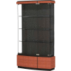 Quantum Display Case Cherry, Black Laminate Back 42"W x 12"D x 73"H