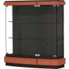 Quantum Display Case Cherry, Black Laminate Back 42"W x 12"D x 44"H