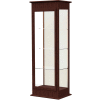 Varsity Lighted Tower Case, Hinged Door, Plaque Back, Espresso Frame, 25"L x 77"H x 18"D