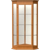 Varsity Display Case Carmel Oak, Fabric Back 28"W x 28"D x 77"H