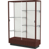 Heritage Floor Case, Plaque Back, Espresso Frame, 48"L x 70"H x 18"D