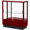 Heritage Display Case Cordovan, Mirror Back 36"W x 14"D x 40"H