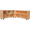 Mobile Folding Versatile Storage, Unassembled, 93-1/2"W x 12"D x 23-1/4"H