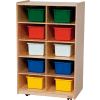 Vertical Storage with Ten Assorted Trays
