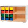 Double Mobile Storage with Twelve Assorted Trays