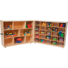 Tray and Shelf Fold Storage with 25 Clear Trays