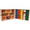 Tray and Shelf Folding Storage with 25 Assorted Trays