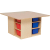Wood Designs™ Cubby Table with Twelve Color Trays