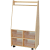 Wood Designs™ Magnetic Art Center with Four Clear Trays