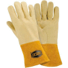 Ironcat Heavyweight Top Grain Pigskin MIG Welding Gloves, Natural, Large, All Leather - Pkg Qty 6