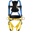 Werner® H231102 Blue Armor Construction Harness, Pass-Through Legs, M/L