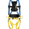 Werner® H232101 Blue Armor Construction Harness, Tongue Buckle Legs, S