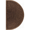 WaterHog Eco Grand Elite 3/8" Thick Half Oval Entrance Mat, Chestnut Brown 6' x 3'3"