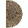 WaterHog Eco Grand Elite 3/8" Thick Half Oval Entrance Mat, Khaki 6' x 3'3"